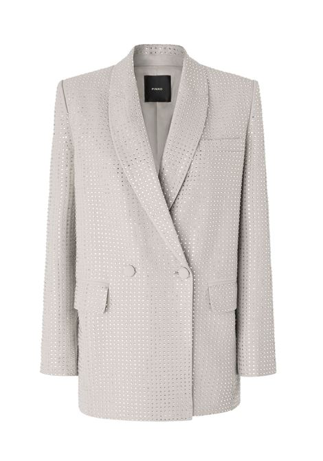 Blazer Pinko donna 104456 A287I30 strass grigio PINKO | Blazer | 104456 A287I30
